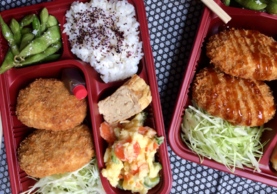 this is a photo of a Japanese Bento Box